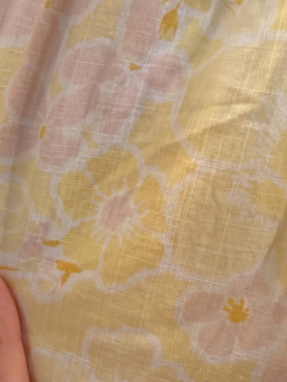 Billabong Pale Yellow & White Cotton Floral Shirt - Picture 9 of 12